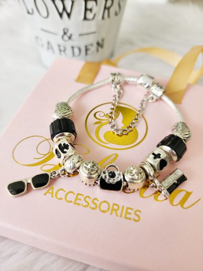 Sunnies and Black Purse Charm Bracelet - Image 3